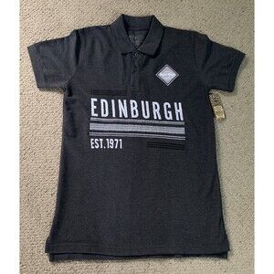 Hard Rock Cafe EDINBURGH Stitched Collared Polo Shirt Unisex Adult Medium NWT